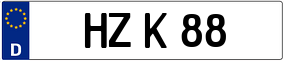 Trailer License Plate